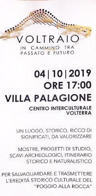 FESTA di MONTE VOLTRAIO
VENERDI’ 4 OTTOBRE 2019