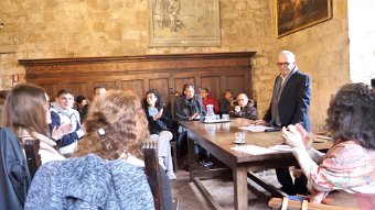 Begrüssung durch Bürgermeister - Saluto del sindaco  Giacomo Santi